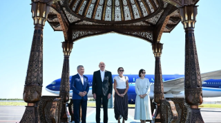 Prezident və xanımı "Ark" qalası ilə tanış olublar 