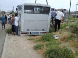 Bakıda avtobus qəzası, yaralılar var  - FOTO