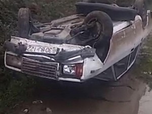 İmişlidə sürücü qıcolama nəticəsində avtomobili aşırıb