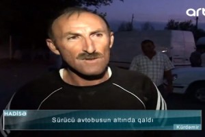 Sürücü avtobusun altında can verdi: “Yazıq, “paduşqa” dəyişirdi” - VİDEO