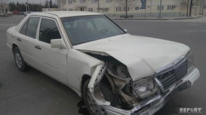 Gəncədə yol qəzası baş verib - FOTO