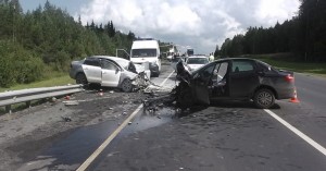 Biləsuvarda ağır qəza: ölən və yaralananlar var