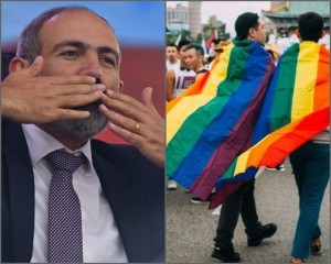 Fəallar həyəcan təbili çalır: Paşinyanı homoseksuallar dəstəkləyir – FOTO