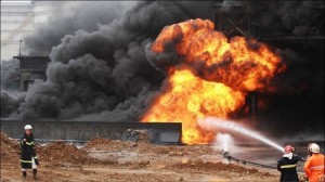 Samuxda elektrik yarımstansiyasında partlayış: yaralılar var