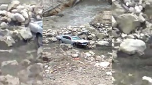 Quba-Xınalıq yolunda avtomobil dərəyə aşdı - VİDEO