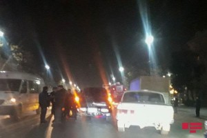 Gəncədə zəncirvari qəza baş verib