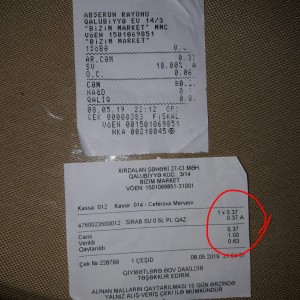 "Bizim market" müştəriləri aldadır? - FOTO