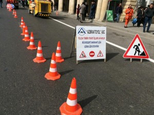 Bu yolda rənglənmə işləri aparılacaq - Diqqət! 