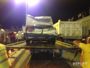 Bakıda yük maşını 9 avtomobilə çırpıldı: 4 yaralı – FOTO