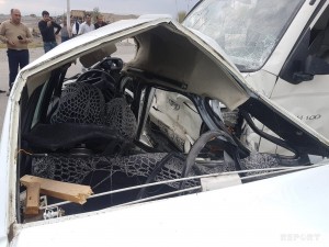 Lənkəranda iki yük avtomobilli toqquşdu: xəsarət alan var
