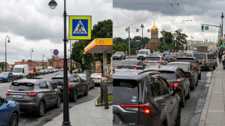 Bu şəhərdə benzin qıtlığına görə kilometrlərlə növbə yarandı - VİDEO