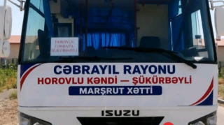 Cəbrayılda kəndlərarası avtobus marşrutu açıldı - FOTO