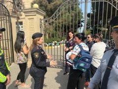 Sabunçudakı məktəblərdə “Diqqət, uşaqlar!” aylığı çərçivəsində görüşlər keçirilib - FOTOSESSİYA 