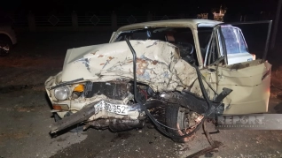 Göyçayda yol-nəqliyyat hadisəsi baş verib, xəsarət alanlar var   - FOTO