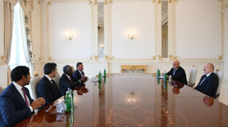 Prezident “Global Infrastructure Partners” şirkətinin rəhbərini qəbul etdi - FOTOLAR 