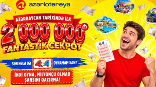 Cekpot ilk dəfə 2 milyon manatı keçdi - Tarixi rekord 