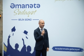 “Əmanətə Sədaqət” layihəsi çərçivəsində şəhid övladları üçün Bilik Günü tədbiri keçirilib - FOTOLAR