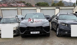 99-AV-999 nömrəli "Lamborghini" saxlanıldı - Avtoxuliqanlığın özəl görüntüləri - VİDEO 