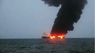 SEPAH Hörmüz boğazında maye qaz daşıyan tankerə zərbə endirib