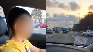 Sürücülük təlimində QANUN POZUNTUSU: 18 yaşı olmayan şəxslə yola çıxdı  - VİDEO