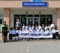 Qusarda “Diqqət, uşaqlar!” aylığı çərçivəsində maarifləndirici görüş keçirilib - FOTO - VİDEO