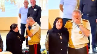 General-leytenant şəhid anaları ilə görüşdə ağladı  - VİDEO