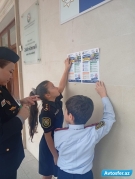 Yol polisi məktəblərdə uşaqlara qaydaları belə öyrədir - FOTOLAR 