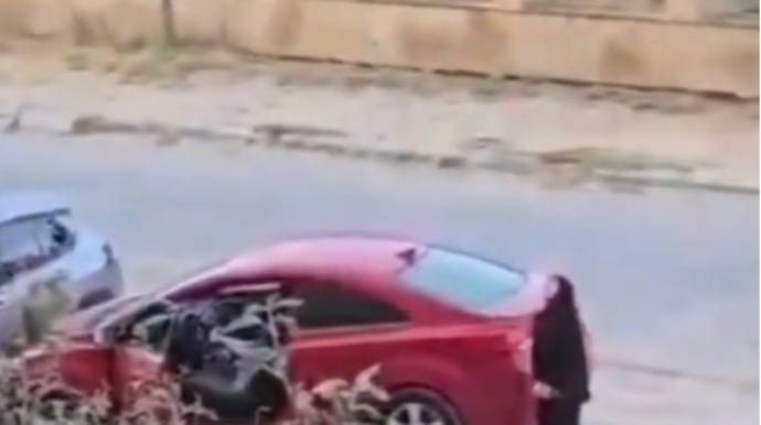 Bakıda ərinin maşınına hücum edən qadın CƏZALANDIRILDI - VİDEO   - YENİLƏNİB