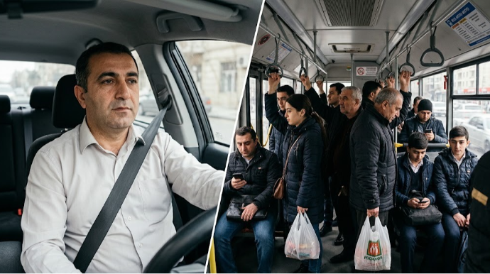 “Maşında kəmər taxırıq, avtobusda ayaqüstə gedirik” – Ekspertdən sərt AÇIQLAMA 