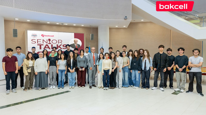"Bakcell"in baş icraçı direktoru ADA Universitetinin tələbələri ilə görüşüb - FOTOLAR 