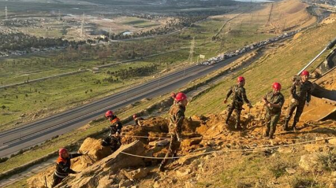 Badamdarda sürüşməyə görə bağlanan yol nə vaxt istifadəyə veriləcək? - AÇIQLAMA